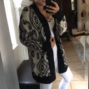 Fuzzy Cardigan Sweater